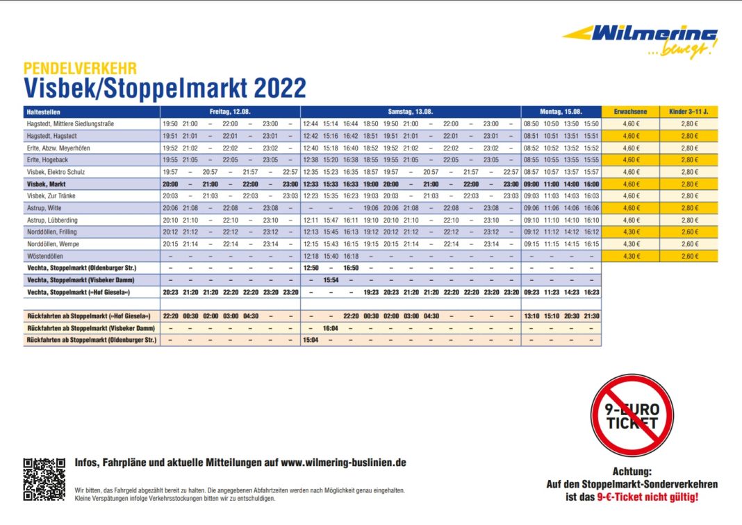 Stoppelmarkt Busfahrpläne 2022 - StoppelTV